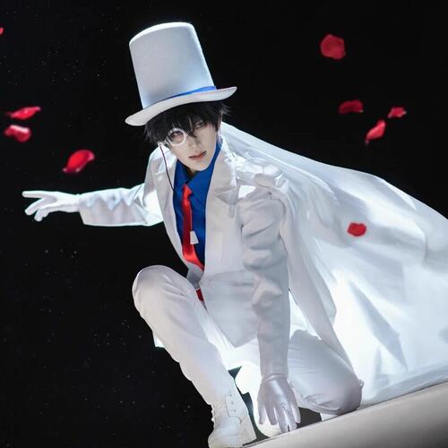 怪盗基德cos服名侦探柯南cosplay服二次元动漫男装假发鞋道具套装