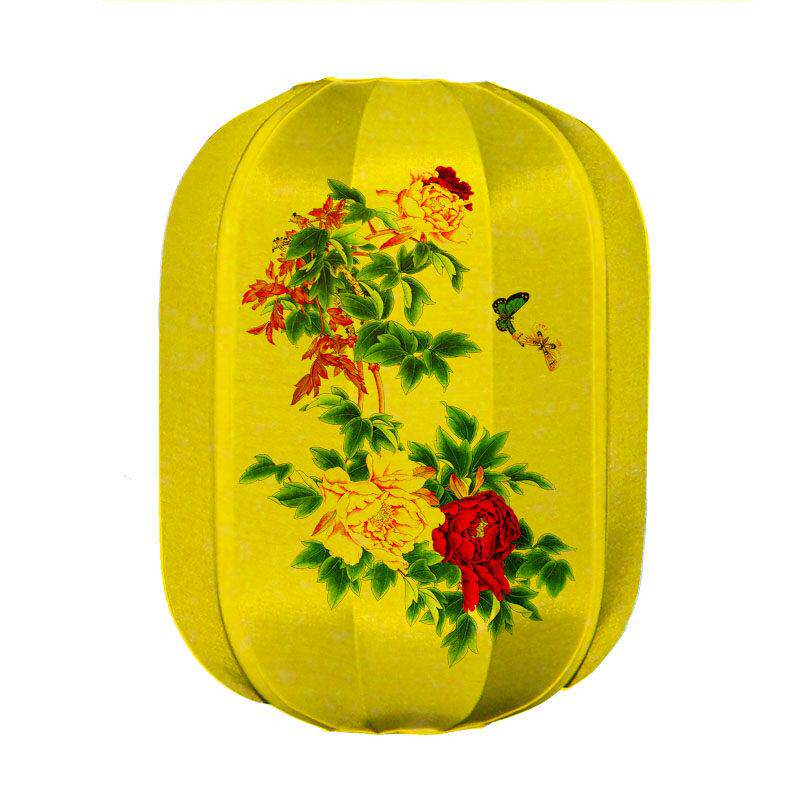 中式落地灯罩仿古落地红灯罩古典路引灯罩手绘灯罩羊皮灯罩灯笼罩