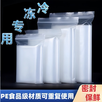 密封保鲜袋食品级材质家用肉类冰箱专用可冷冻带自封口分装塑封袋