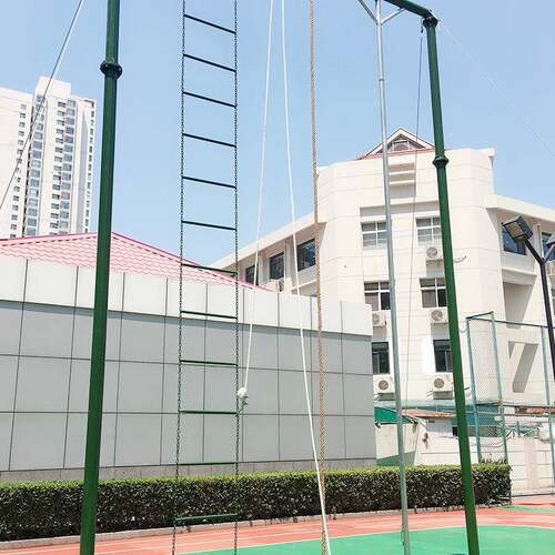 户外健身攀爬架体能训位外练器械合绳攀爬架杆软梯三合一组室爬杆