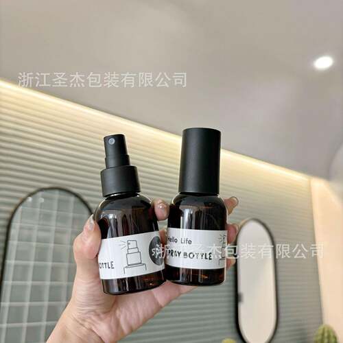 树焦GMQ糖色茶色避光厚壁小巧全罩喷雾瓶发补水茶精护精油空油瓶