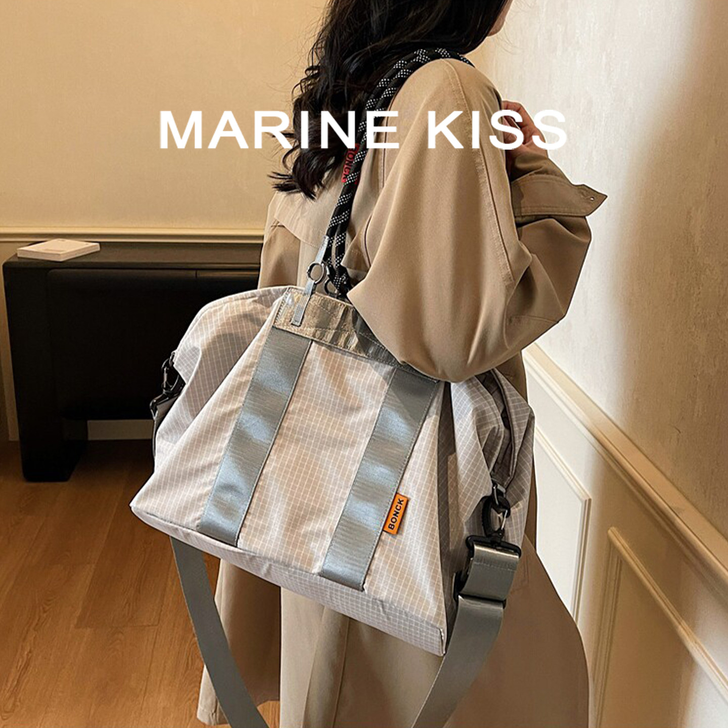 MARINE KISS 户外旅行包大容量男女2026新款旅游轻便手提斜挎包