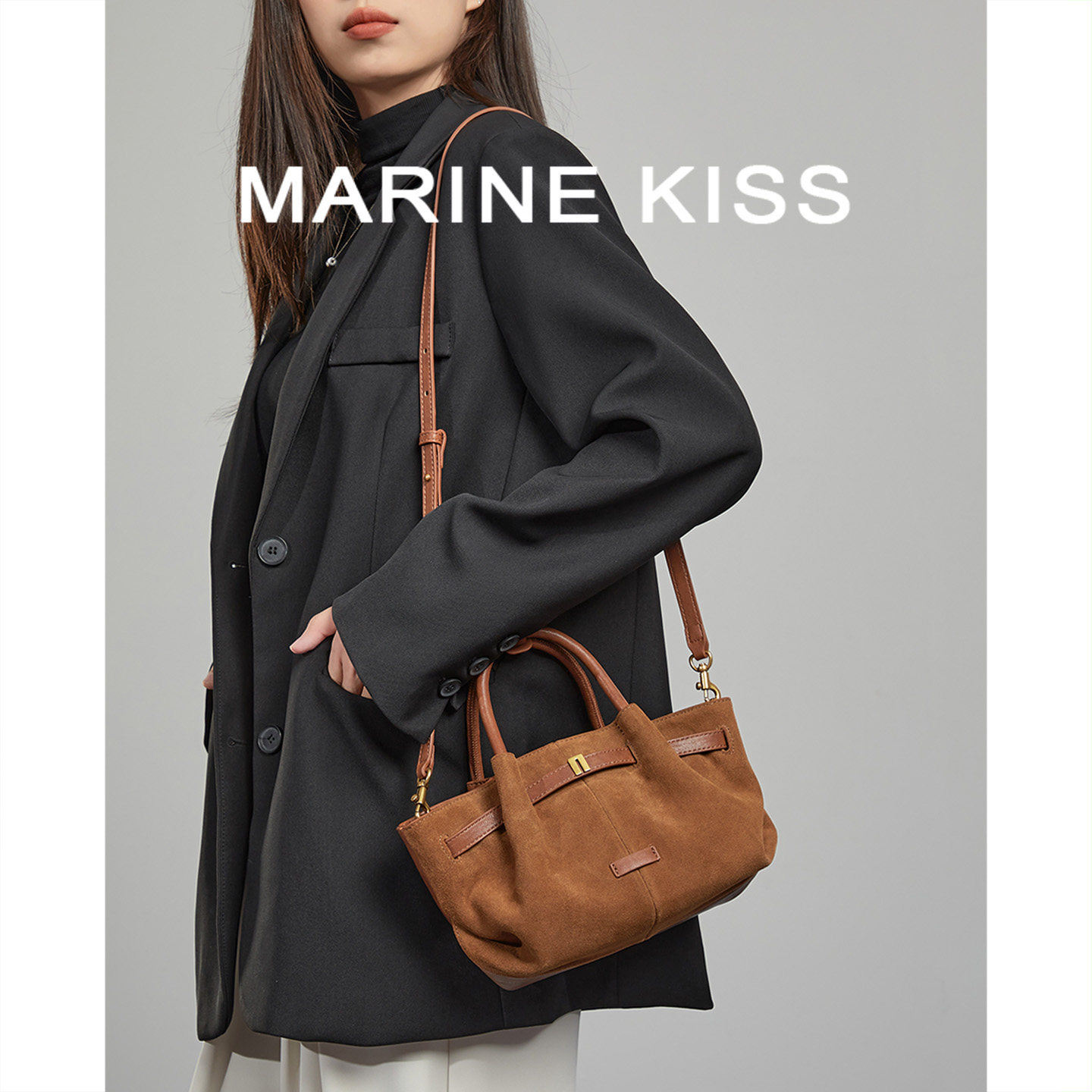 小斜挎包女2025新款通勤手提包高级感轻奢单肩包真皮饺子包云朵包