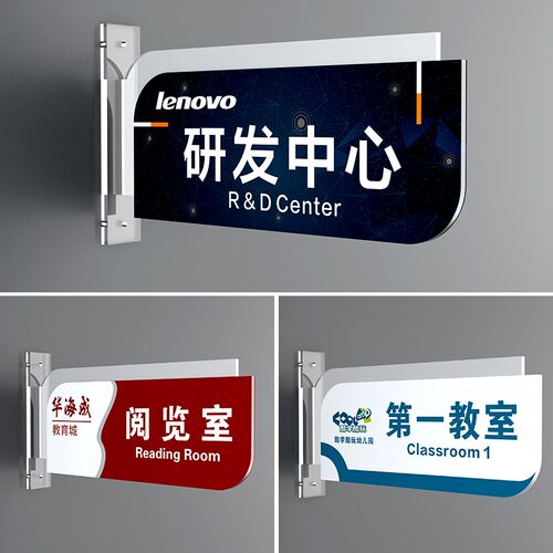 双面教室班级侧挂门牌科室牌办公室挂牌指示牌P侧墙标识牌定制定