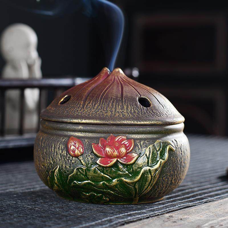 紫砂创意香炉家用室内熏香线香插香檀香沉香用品个性香薰炉茶道,餐饮具,茶道/香炉,淘宝优惠券,粉丝福利购,淘宝优惠卷