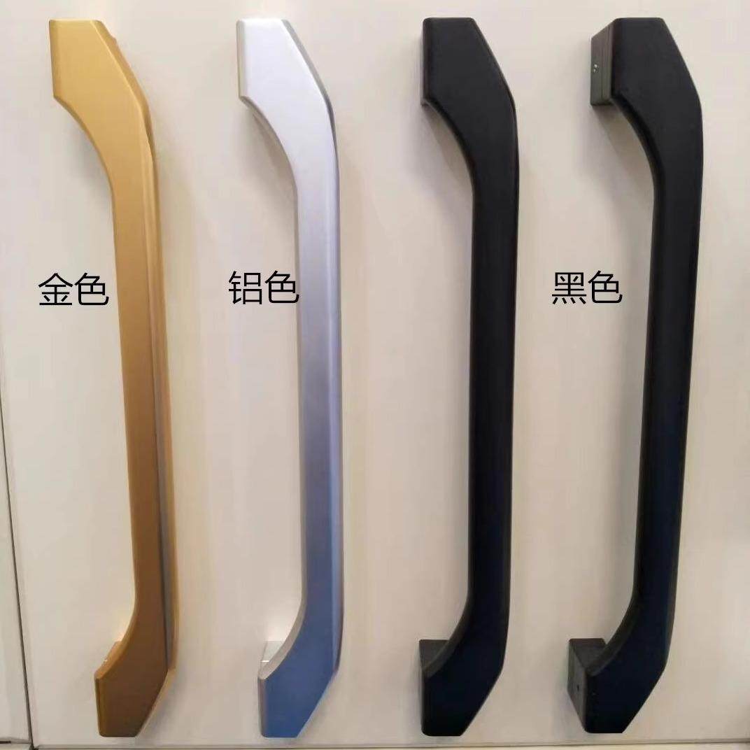 现代重型厨房推拉门把手 阳台玻璃门移门拉手实心铝合金轻奢拉手