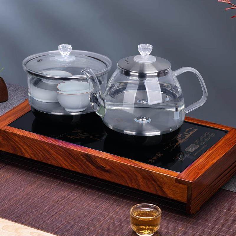 智能全自壶动水SS-03电水壶热上烧水底部上水煮茶嵌入式套装泡茶