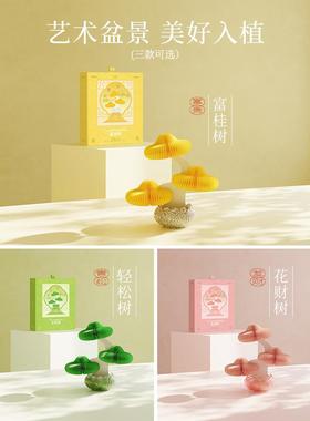 十房轻松香薰纸桌面香薰摆件客厅视柜发财树玄八关间装饰树新居乔