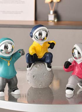 创意宇航员太软空人小摆件客电视柜酒柜儿XHYHYQED童桌厅房间面家