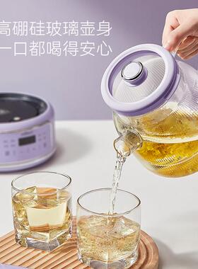 彩叮家当全玻璃养生壶恒43022温用多功能七办公室小型水壶煮 茶器