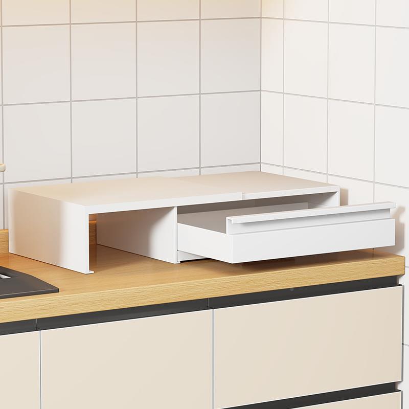 厨房微波置物OLF架可架伸缩架抽屉抽拉式收纳烤箱支台面延伸炉料