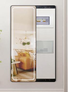 全镜家用遮电表箱智能衣带灯壁挂式穿镜衣镜简约挂身墙可17303推