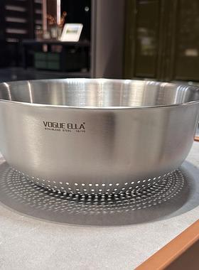 SB-DSL-L【出德国】18/1不锈钢】【贵族体验】洗菜篮水沥篮洗0水