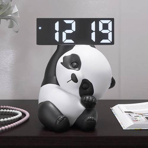 能可玄爱卡通时钟yc190419摆件客厅关卧室床头钟表台式电摆放式桌