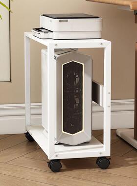 多层电脑主用机箱NYQ托家台式办公主机两层架放打印架机收纳架可