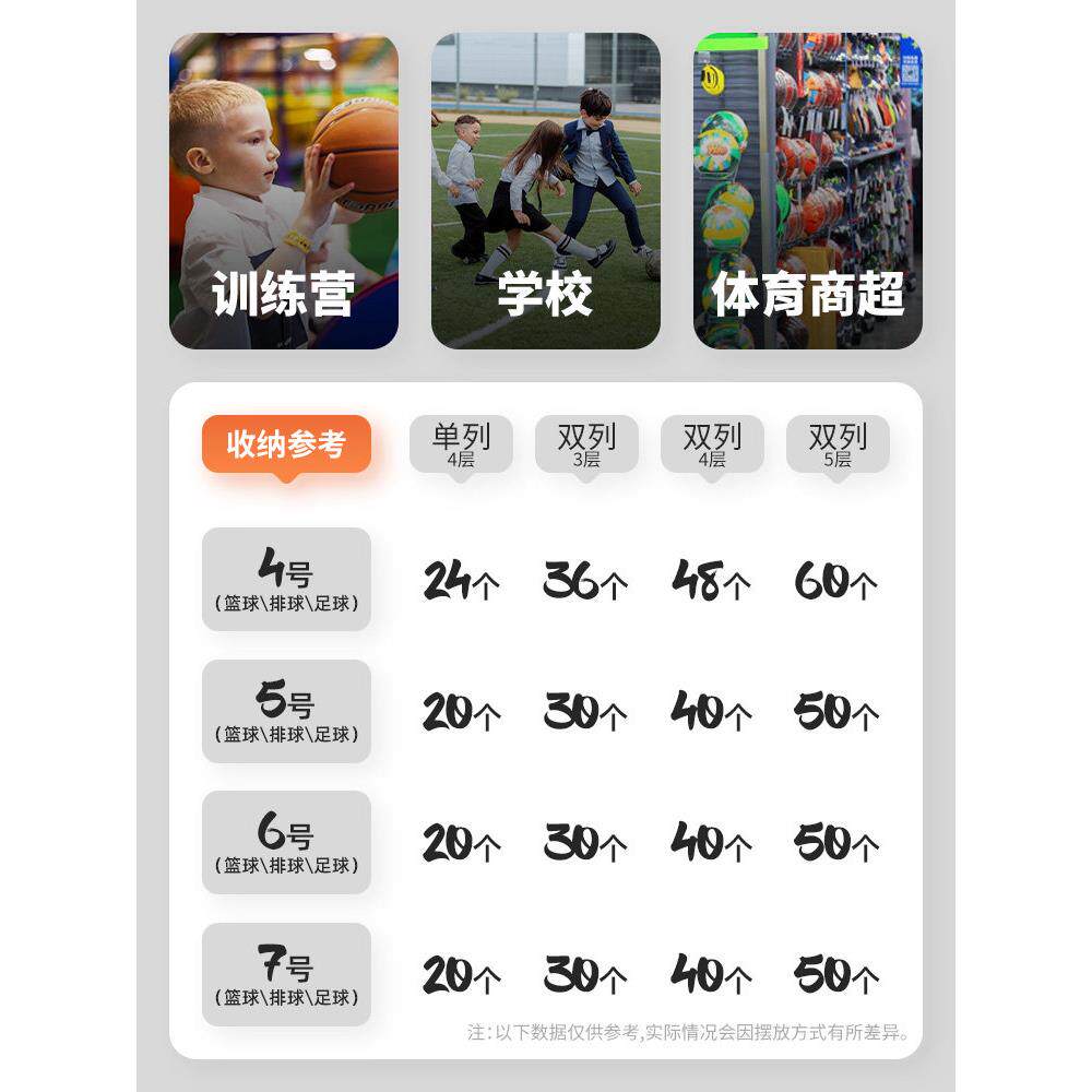 幼儿园纳篮收架置KQC-50球架动推车篮球架子儿童移足球球置物架框