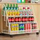 台零食置物架桌面放饮料层收示纳架可移动无品牌超多市货架收银展