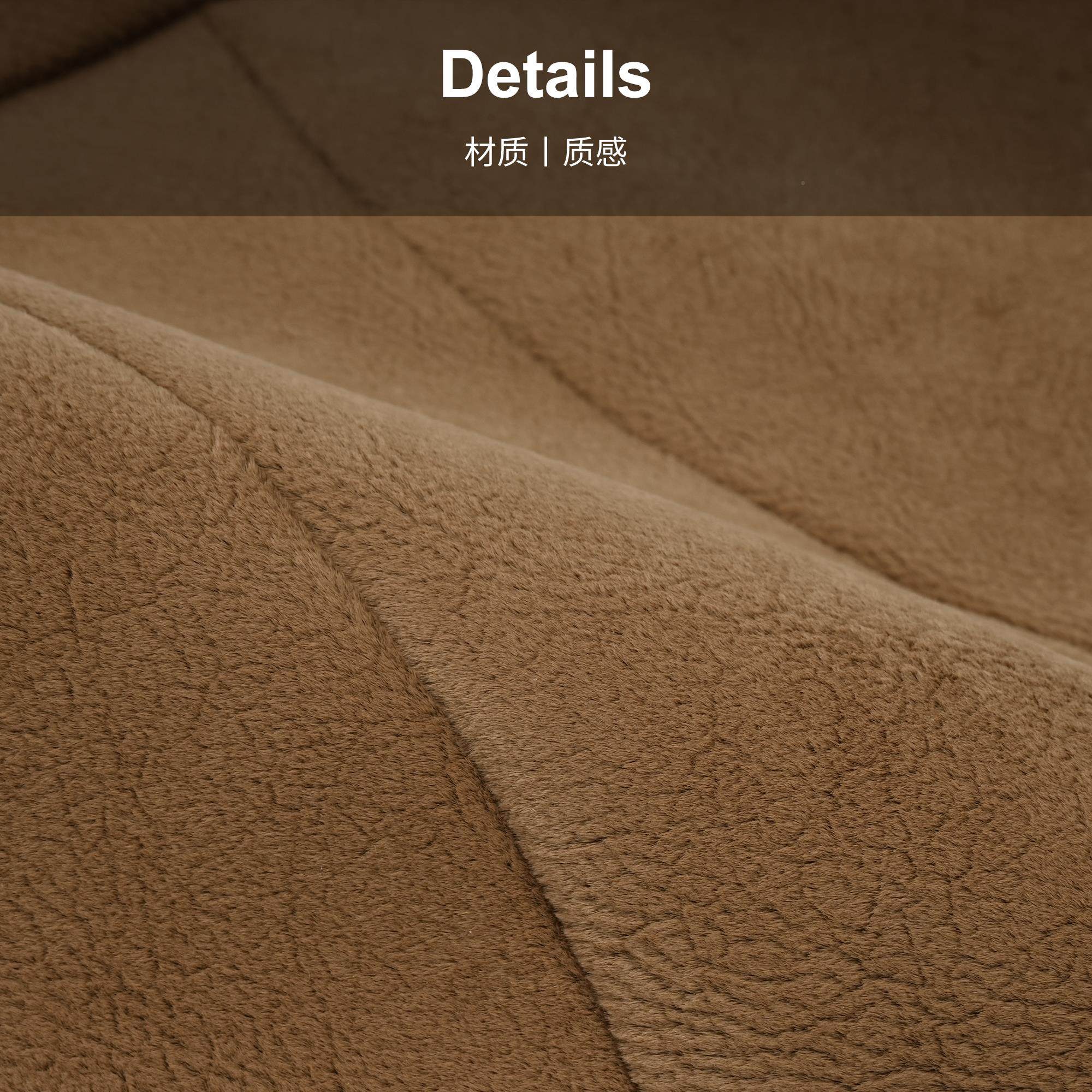 意式轻奢咖色荔枝纹拼样板抱房酒店接长枕发沙客厅靠垫BR2126套床