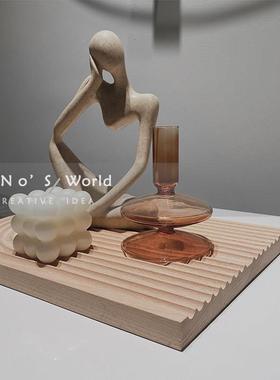 现代简欧IN样板房间摆件组楼合 S售处客厅RJV品玄关全案装饰托盘