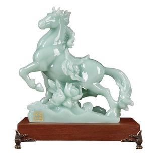 玉石客马到成功财招件玄关电视摆柜房间厅MX917创意老板办公室装