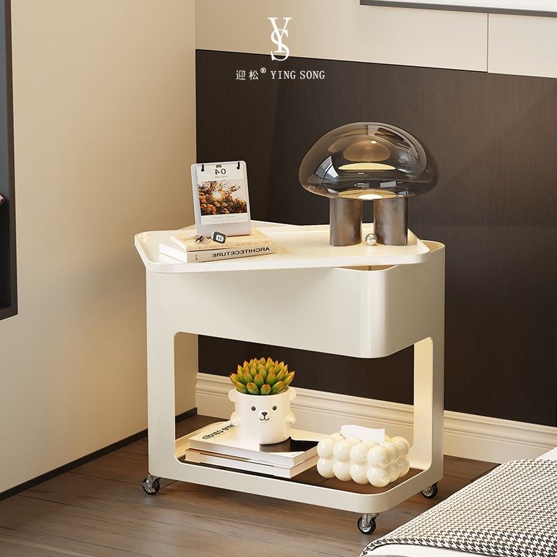 2025新款沙发边几可移动茶几桌轻奢高级感铁艺家用V卧室小型床头,住宅家具,移动边几/推车,淘宝优惠券,粉丝福利购,淘宝优惠卷