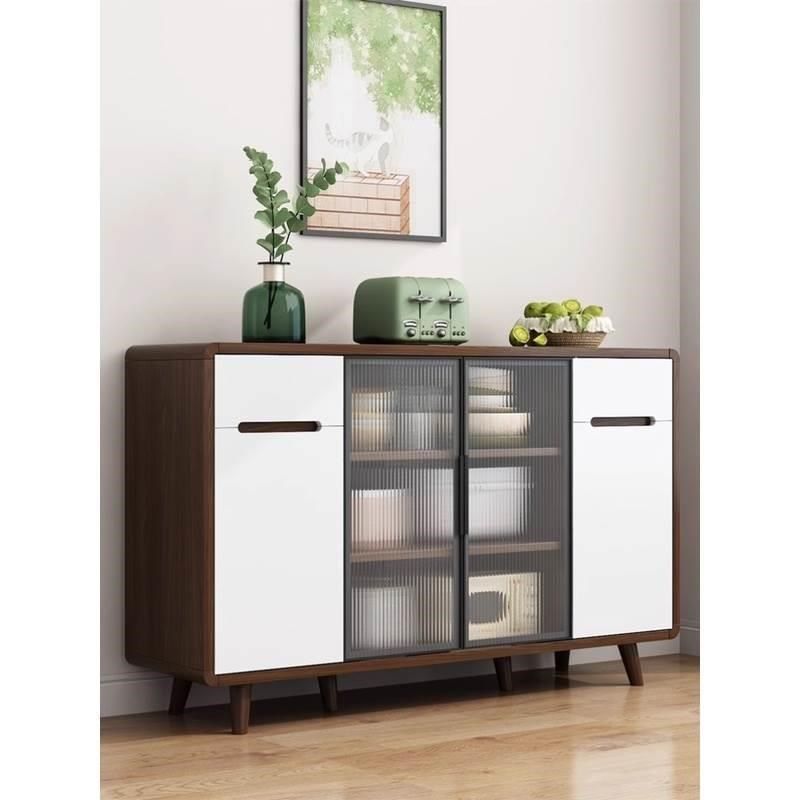 实木框餐边柜原木色o现代简约客厅茶水柜小户型厨房储物柜靠墙一,住宅家具,餐边柜,淘宝优惠券,粉丝福利购,淘宝优惠卷