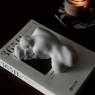 久处不厌个性抽象水泥人物小摆件现代简约北欧ins风艺术雕塑装饰