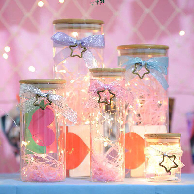 幸运星星玻璃罐子大容量520木塞许愿瓶漂流瓶diy折纸成品七夕,节庆用品/礼品,春节礼盒,淘宝优惠券,粉丝福利购,淘宝优惠卷