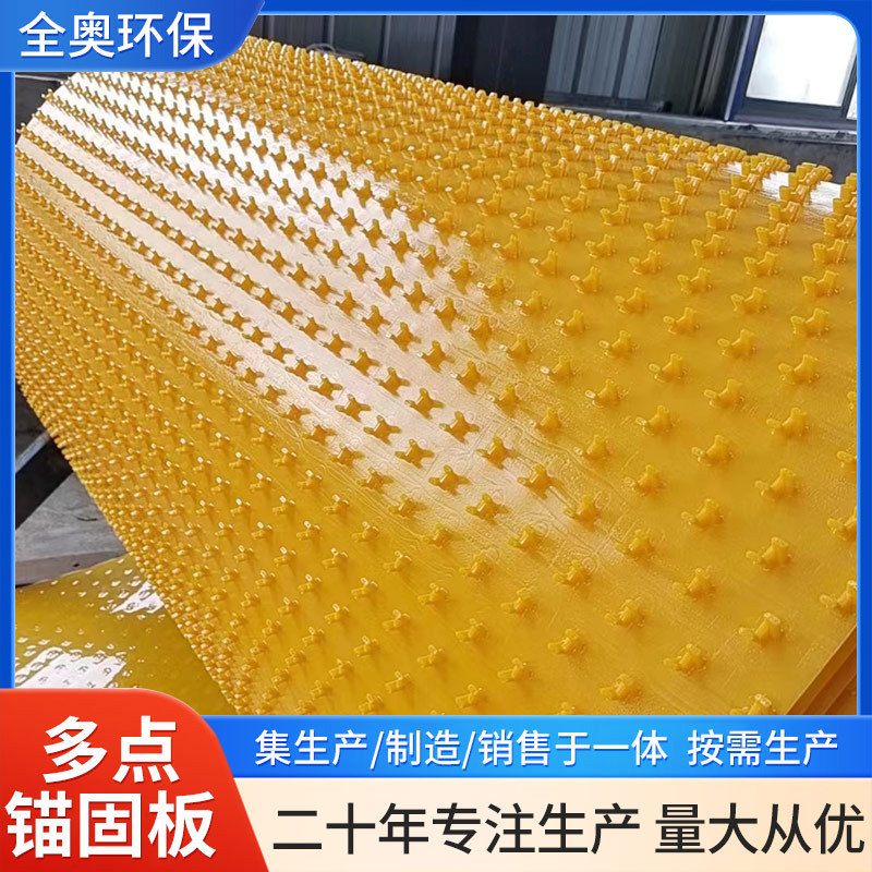 聚乙烯多点锚固板耐腐蚀管道内衬钢筋混凝土锚固板隧道PE锚固板