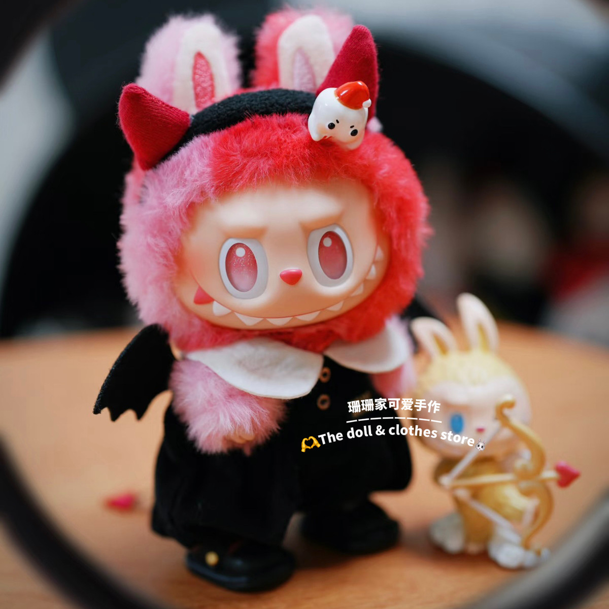 珊珊家拉布布3代娃衣小恶魔labubu搪胶衣服前方高能盲盒替换装