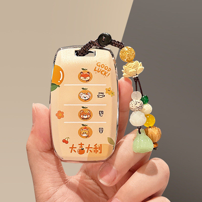 适用起亚k3钥匙套大吉大利智跑k5汽车k2/k4壳kx3/kx5/TPU保护壳扣