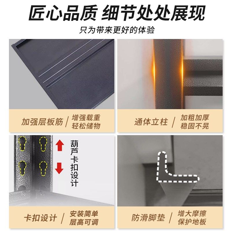 家用货架置物架多层落地阳台w杂物间储藏行李箱收纳下空式角钢架,商业/办公家具,置物架/陈列架/储物架/展示架,淘宝优惠券,粉丝福利购,淘宝优惠卷