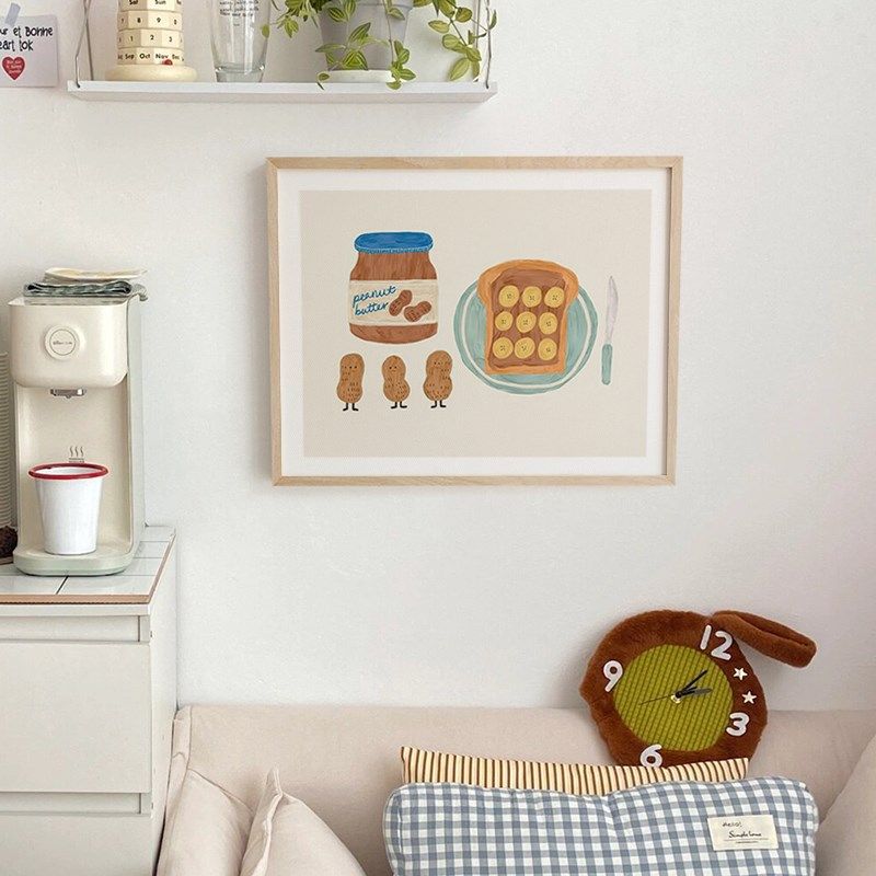 北欧风餐厅电表箱装饰画电箱遮挡小清新美食奶V茶店面包房挂画,家居饰品,现代装饰画,淘宝优惠券,粉丝福利购,淘宝优惠卷