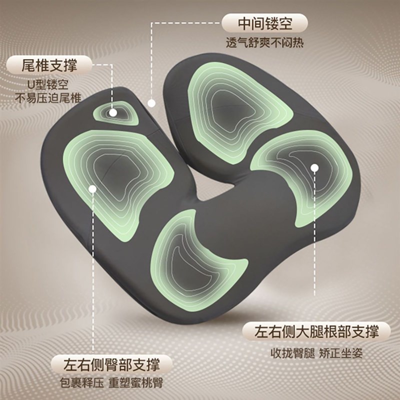 汽车尾椎骨减压坐垫四季用驾驶座尾骨保护垫加厚防滑垫子透气单片
