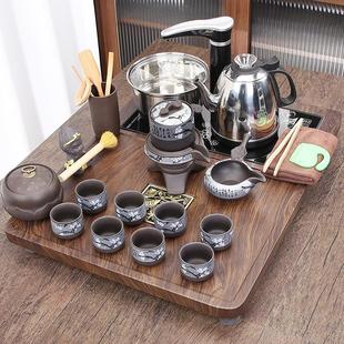 轻奢茶海茶道整套木制 小号茶盘烧水壶一体全自动茶台家用茶具套装