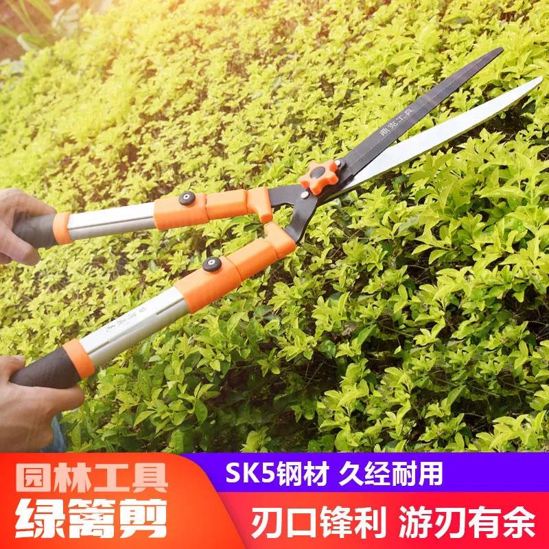 园林园艺伸缩绿篱剪刀家用花木草坪剪子修枝剪树枝专用工具大剪刀