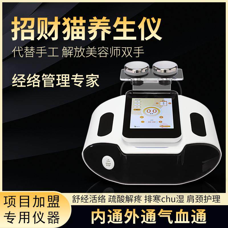 招财猫三通经络仪嘉丽疏通养生机器蝶变DDS生物微电疗调理美容院