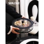 法式 中古家风WYB干果盘用客厅民轻奢高级宿感分糖果零食格密封收