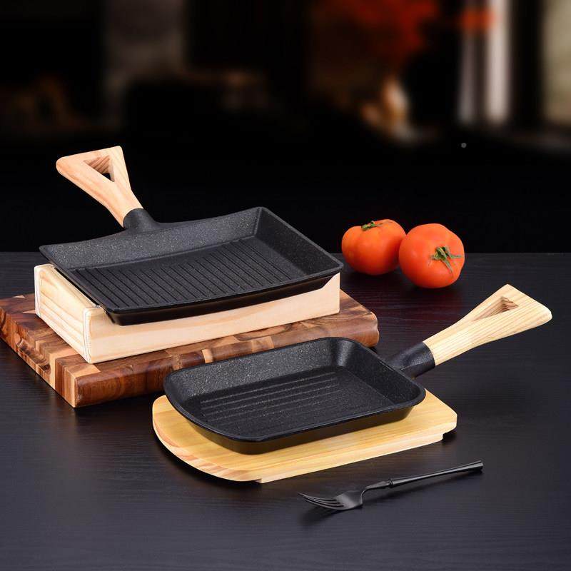 韩式不粘铝制烤烧LPJ铁锹烤盘铁板小铲餐戳具带柄子肉铁板烧平盘,厨房/烹饪用具,烧烤盘,淘宝优惠券,粉丝福利购,淘宝优惠卷