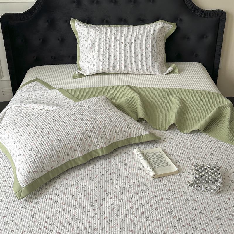 定有盖态度莫尔天丝床三件套夹棉绗缝榻榻米垫代防滑床单可机XUS