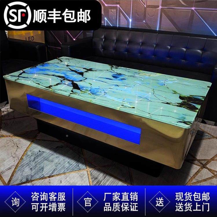 化ktv光钢无品牌（玻璃不发锈钢茶几组合酒吧台会所包轻奢厢简约,商业/办公家具,酒吧桌,淘宝优惠券,粉丝福利购,淘宝优惠卷