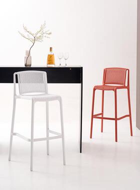 北椅欧吧吧台椅现代简约酒吧可叠吧台凳子放户外靠背椅FT-1799轻