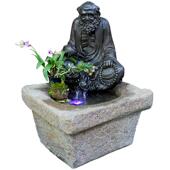 户外庭创水意达摩景流水摆件smf lsdm花园布置鱼池造循院环系景观