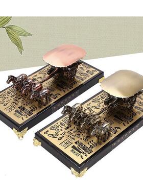 西安兵马马俑XIT特色工皇艺品树镀铜木盒铜车高档秦始陵商务礼脂