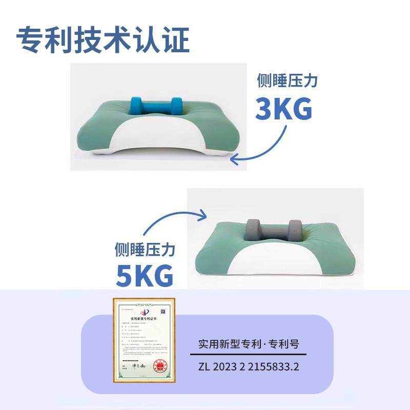 维庭止鼾枕头防打噜智能呼枕自82300007动调节高低仰侧睡护枕颈幔