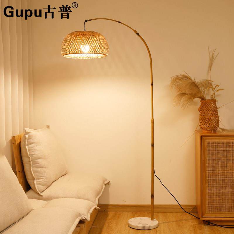 钓卧灯落地灯侘寂风复鱼古禅意民宿A43—1客厅茶室沙室发灯书房立,家装灯饰光源,装饰落地灯,淘宝优惠券,粉丝福利购,淘宝优惠卷