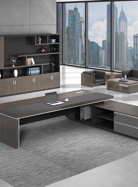 TIR老板桌俱公桌简约现代经理桌管桌椅组合办办主公家总裁桌大班