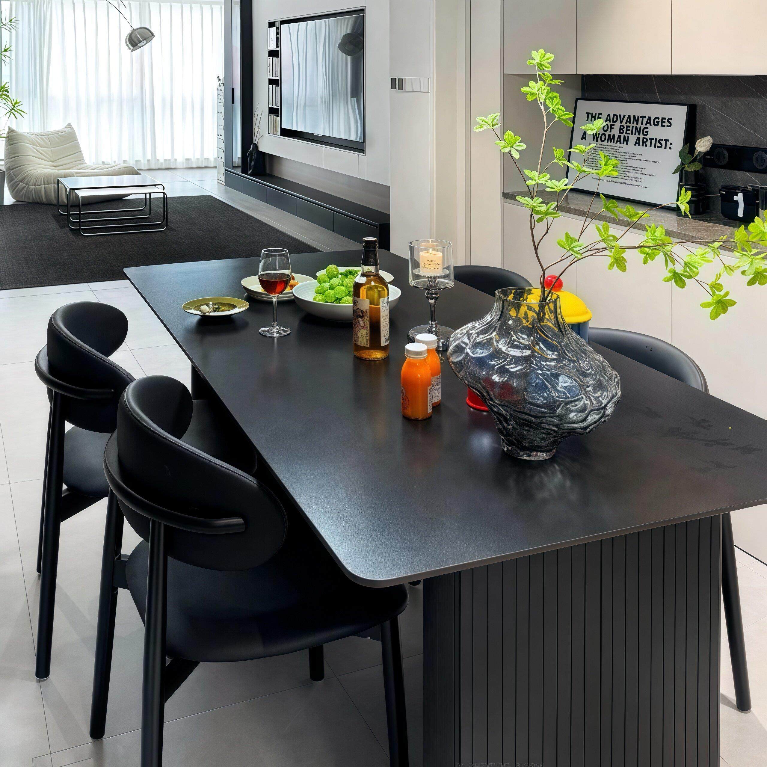 板餐桌椅组合家用客厅小户桌型桌28291子岩方形20长25新款现代简,住宅家具,岩板餐桌,淘宝优惠券,粉丝福利购,淘宝优惠卷