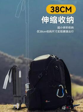 钓鱼熊金四节铝合折叠式ZOP徒存步储棒超轻型拐杖户外登山设备野