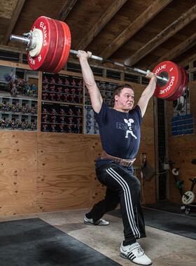 m商业1.8米杠铃杆1200lb距重承载高承载1310m间FZP与举架深蹲卧推